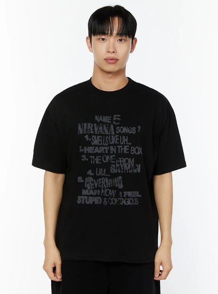 mens-oversized-graphic-tee-iu518 / Black