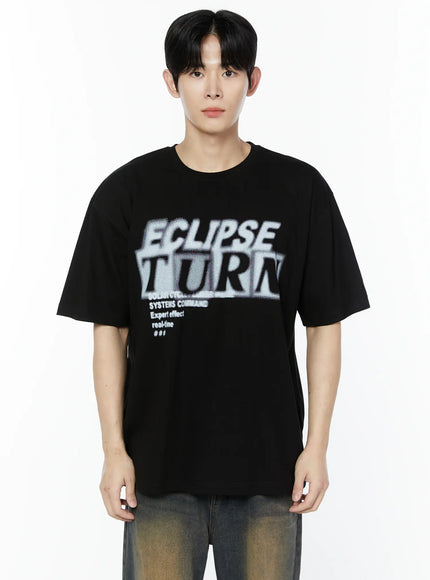 mens-eclipse-turn-graphic-t-shirt-ia527 / Black
