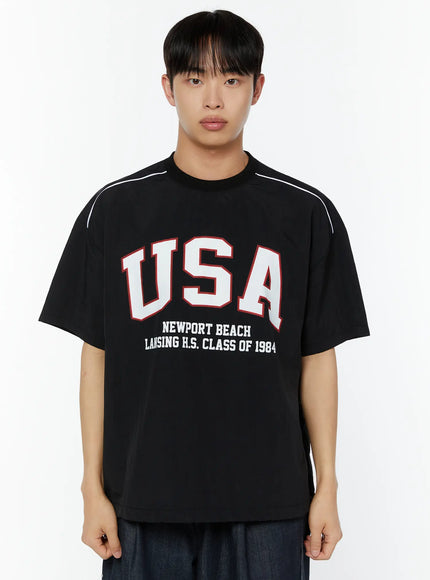 mens-usa-graphic-tee-iu516 / Black