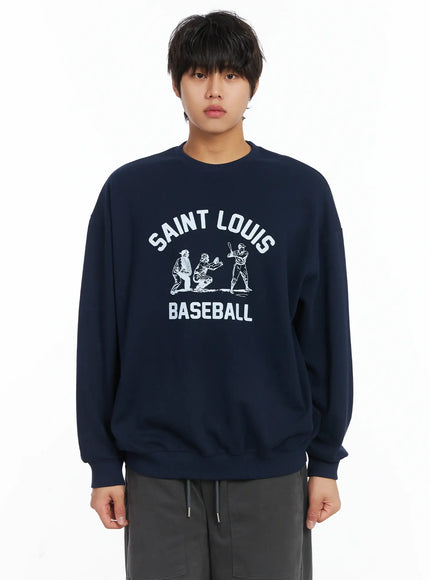 mens-saint-louis-graphic-crewneck-ij512 / Dark blue