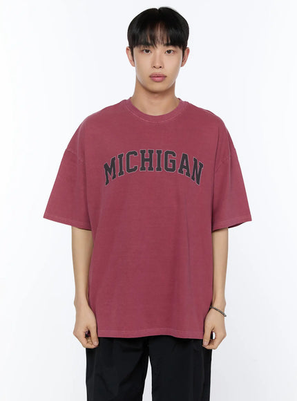 mens-casual-graphic-tee-ia520 / Pink