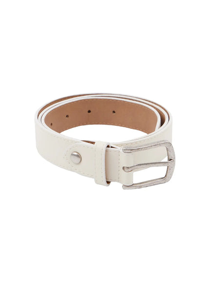 antique-metal-buckle-belt-if511 / White