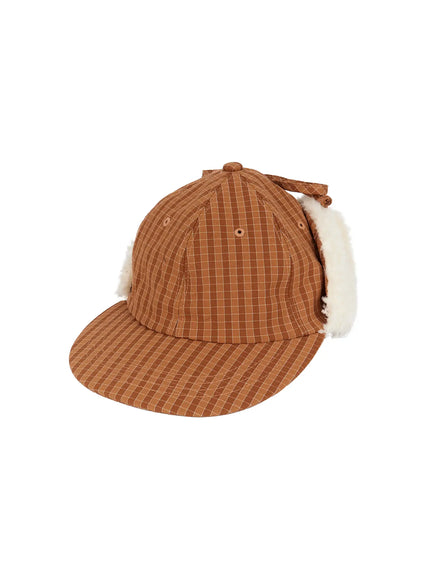 checkered-earflap-winter-cap-id523 / Yellow