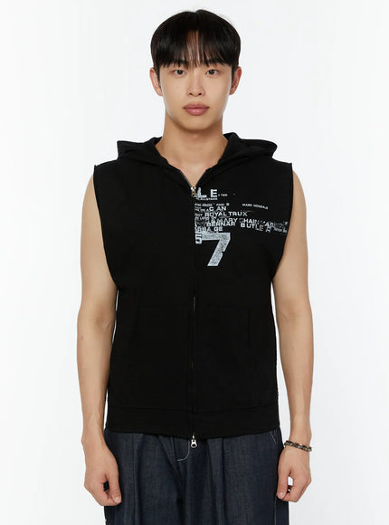 mens-hooded-zip-up-sleeveless-vest-iu516