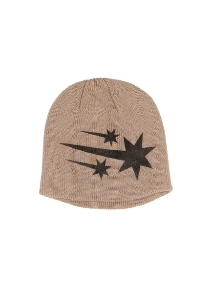 starry-knit-beenie-id523 / Beige