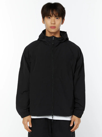 mens-hooded-windbreaker-iy514 / Black