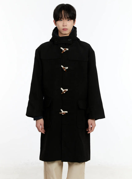 mens-classic-duffle-coat-id502 / Black