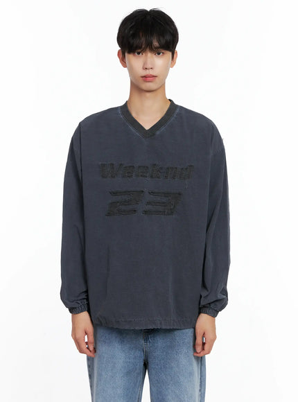 mens-pigment-windbreaker-pullover-is519 / Dark gray