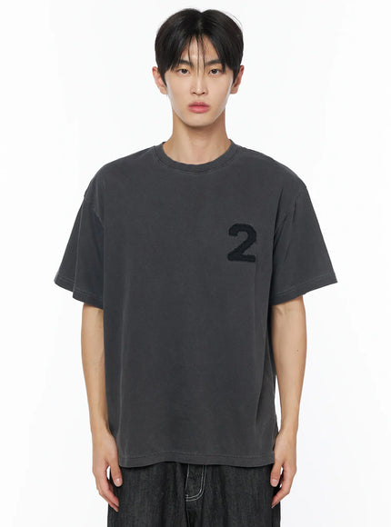 mens-pigment-back-graphic-tee-iu510 / Dark gray