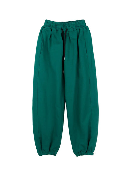 mens-versatile-balloon-fit-sweatpants-io531 / Green