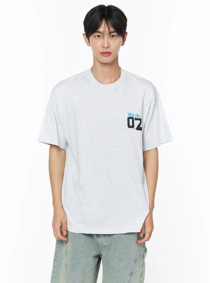 mens-drawing-graphic-tee-iu510 / Light gray