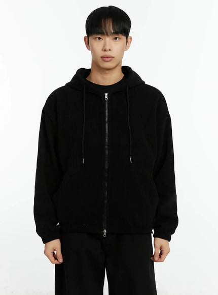 mens-corduroy-two-way-zip-up-hoodie-if510