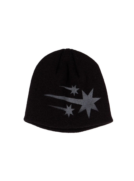 starry-knit-beenie-id523 / Black