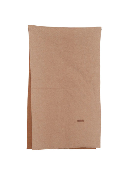 cozy-two-tone-scarf-in512 / Beige