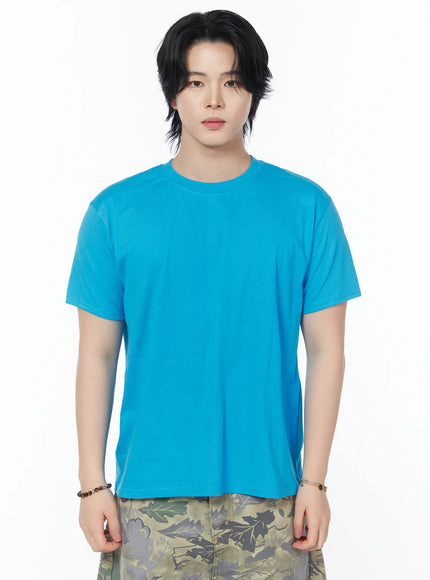 mens-casual-t-shirt-iy525 / Blue