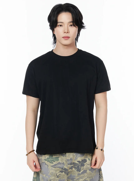 mens-casual-t-shirt-iy525 / Black