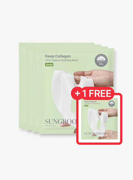 Deep Collagen Cica Teatree Soothing Mask (37g*4ea)