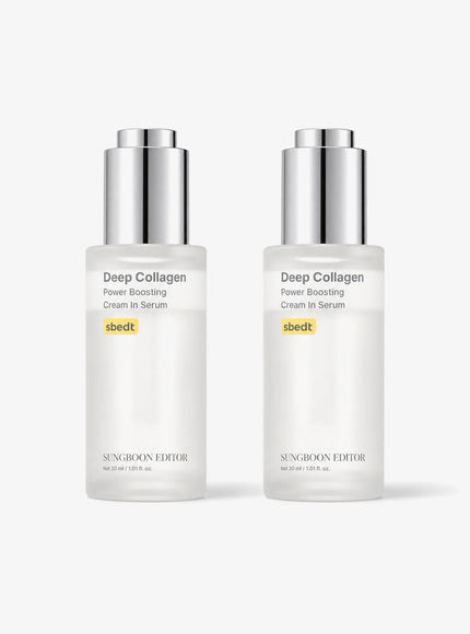 Deep Collagen Power Boosting Cream In Serum Duo Set (30ml*2ea)