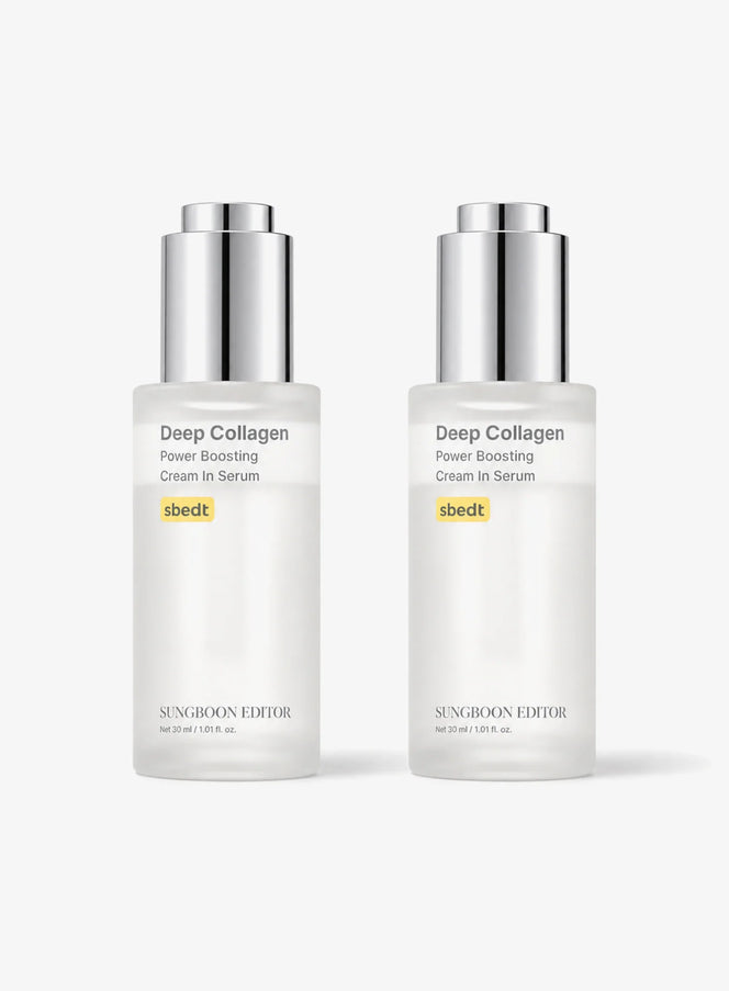 Deep Collagen Power Boosting Cream In Serum Duo Set (30ml*2ea)