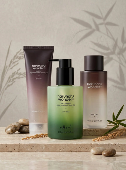 Black Bamboo Daily Soothing Body Oil Trio Set (200ml*3ea)