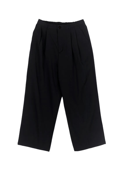 Men's Pintuck Wide-Leg Slacks IA510