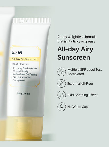All-day Airy Sunscreen Duo Set (50g*2ea)