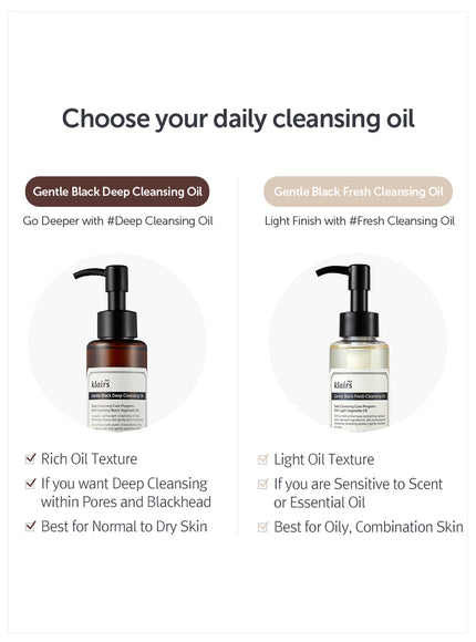 Gentle Black Fresh Cleansing Oil Trio Set (150ml*3ea)