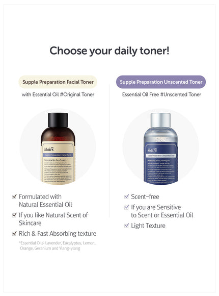 Supple Preparation Facial Toner Trio Set (180ml*3ea)