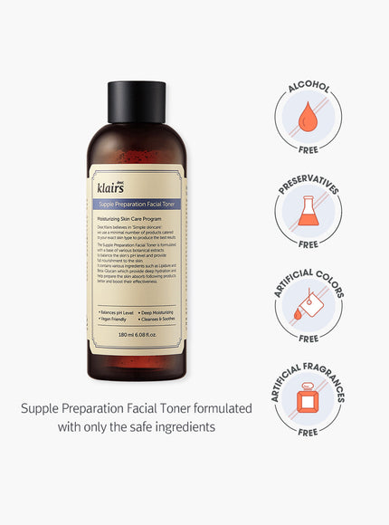 Supple Preparation Facial Toner Trio Set (180ml*3ea)