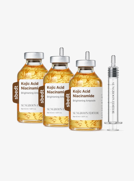 Kojic Acid Niacinamide Brightening Ampoule Trio Set (40ml*3ea)