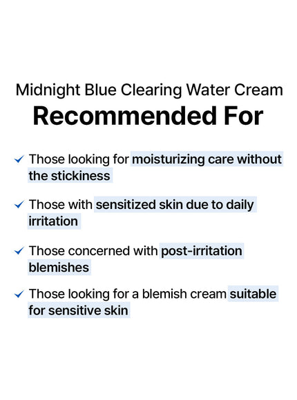Midnight Blue Clearing Water Cream Trio Set (20g*3ea)