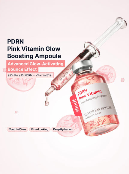 PDRN Pink Vitamin Glow Boosting Ampoule Duo Set (40ml*2ea)