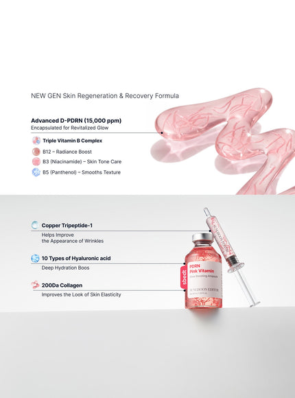 PDRN Pink Vitamin Glow Boosting Ampoule Duo Set (40ml*2ea)