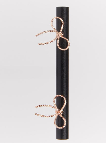 rose-knot-ribbon-earrings-im531 / Rose gold