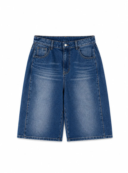 Men's Casual Wide-Leg Bermuda Jeans IA527