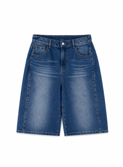 Men's Casual Wide-Leg Bermuda Jeans IA527