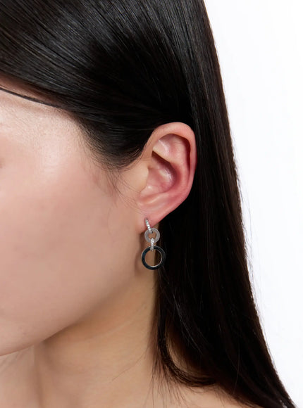 snow-ring-earrings-iu527 / Silver