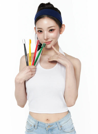 jbetters-colorful-toothbrush-1box-8pcs / Green