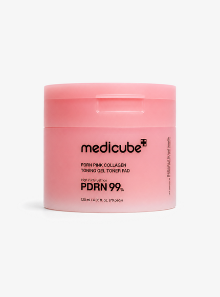 PDRN Pink Collagen Toning Gel Toner Pad (120ml / 70pcs)