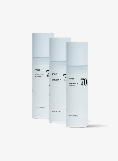 Heartleaf 70% Daily Relief Lotion Trio Set (200ml*3ea)