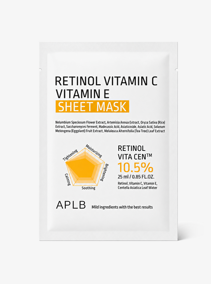 Retinol Vitamin C Vitamin E Sheet Mask (25ml / 1ea)