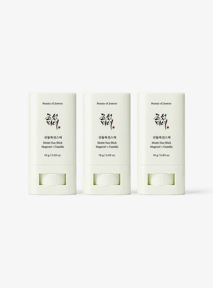 Matte Sun Stick : Mugwort + Camelia Trio Set (18g*3ea)