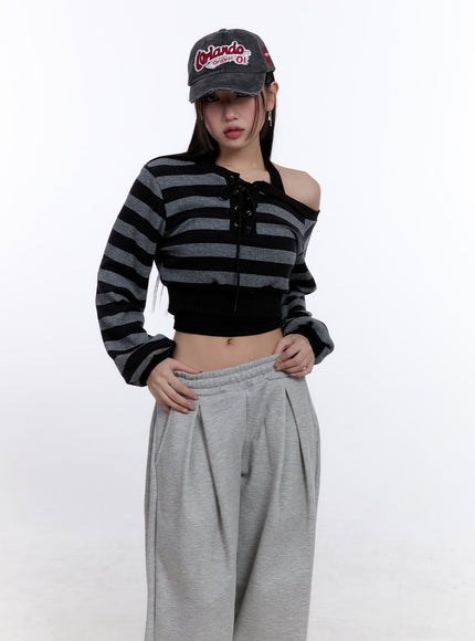 striped-crop-knit-sweater-cj509