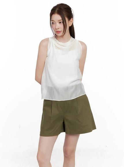 draped-button-sleeveless-blouse-cl523