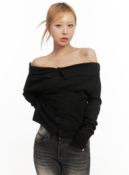 buttoned-off-shoulder-cardigan-top-cj507