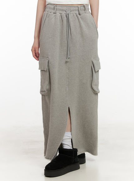 front-slit-cargo-maxi-skirt-cj506