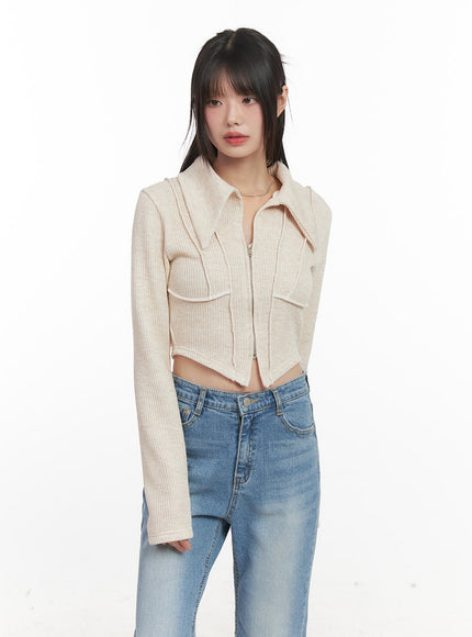 zip-up-collared-long-sleeve-crop-top-cj523