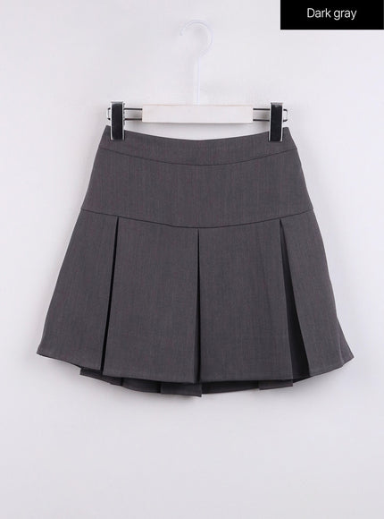 solid-pleated-mini-skirt-cj425