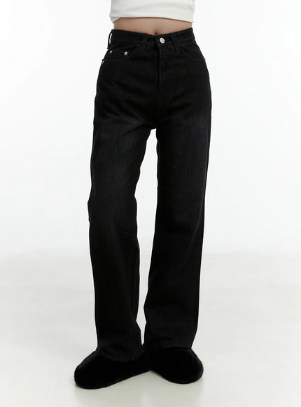 sole-fleece-lined-washed-high-waist-bootcut-jeans-cd523