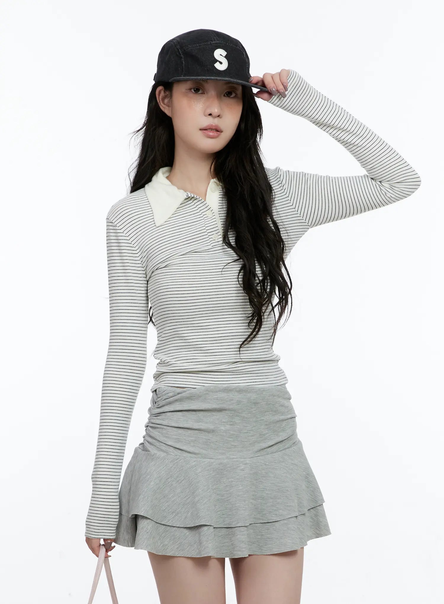 striped-collar-long-sleeve-top-cn517
